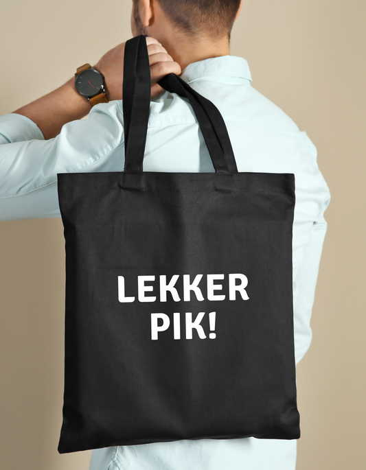 Shopping bag in 100% katoen - Lekker pik!