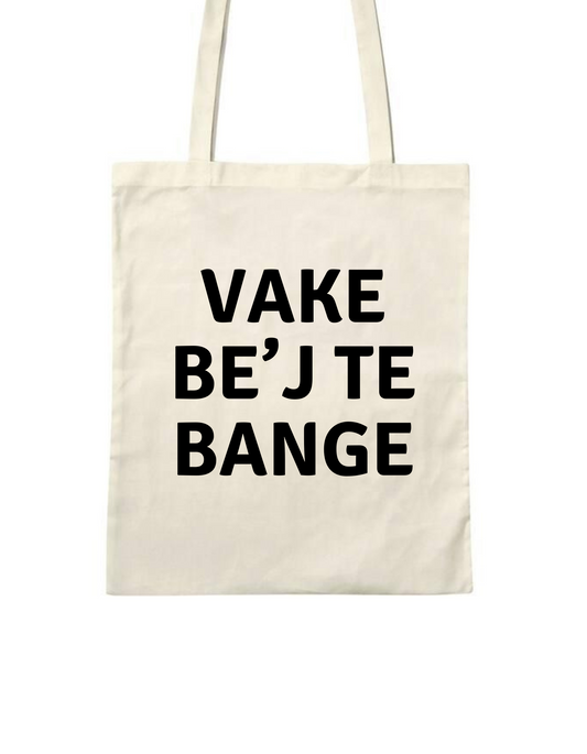 Shopping bag in 100% katoen - Vake be’j te bange