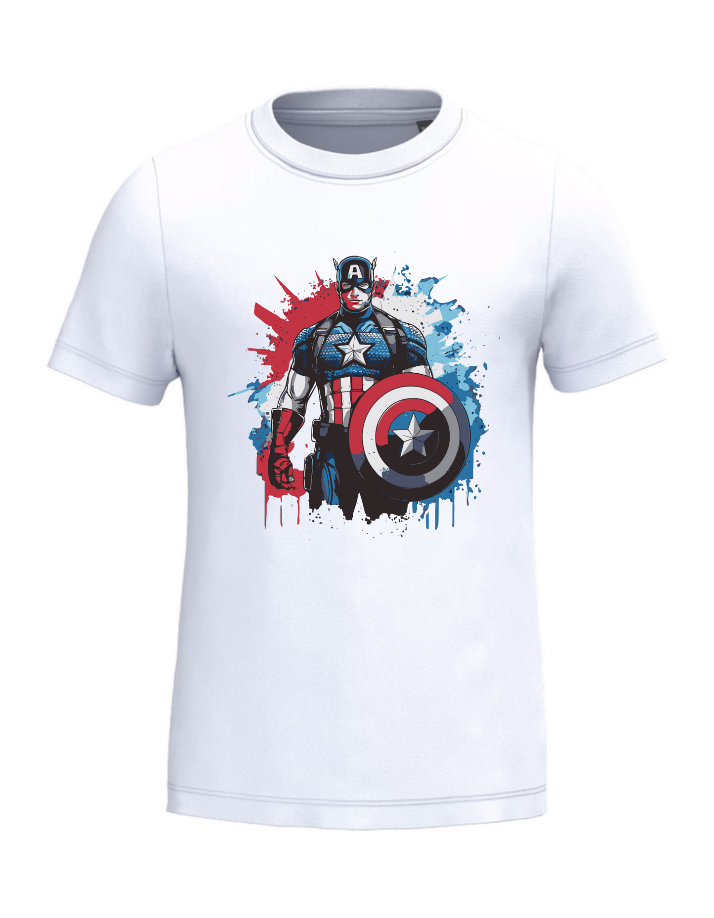 Kinder T-shirt – Captain America print – Bio katoen