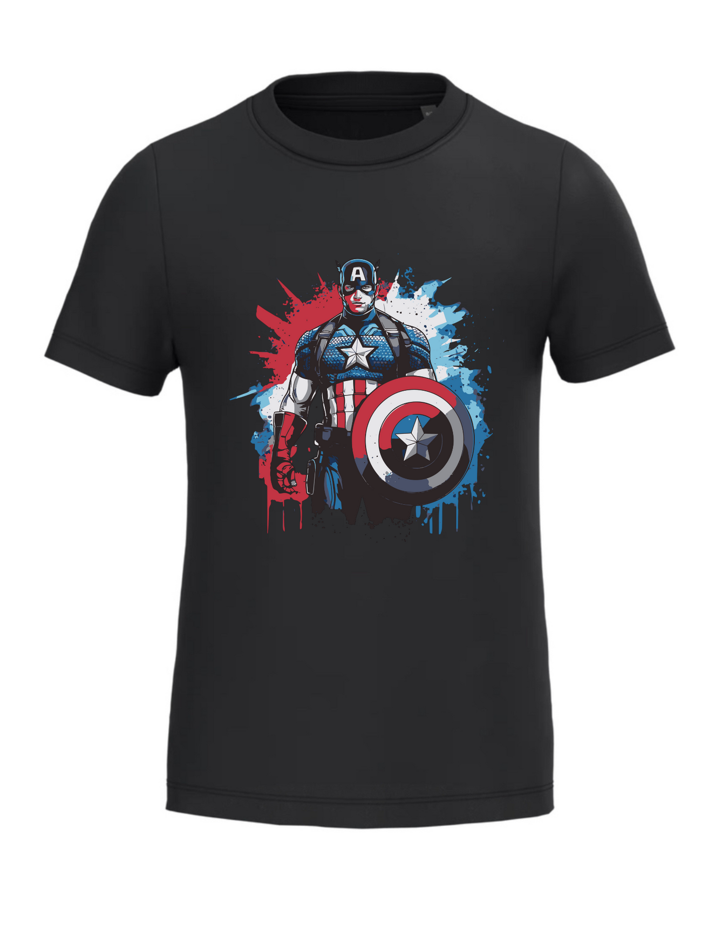 Kinder T-shirt – Captain America print – Bio katoen