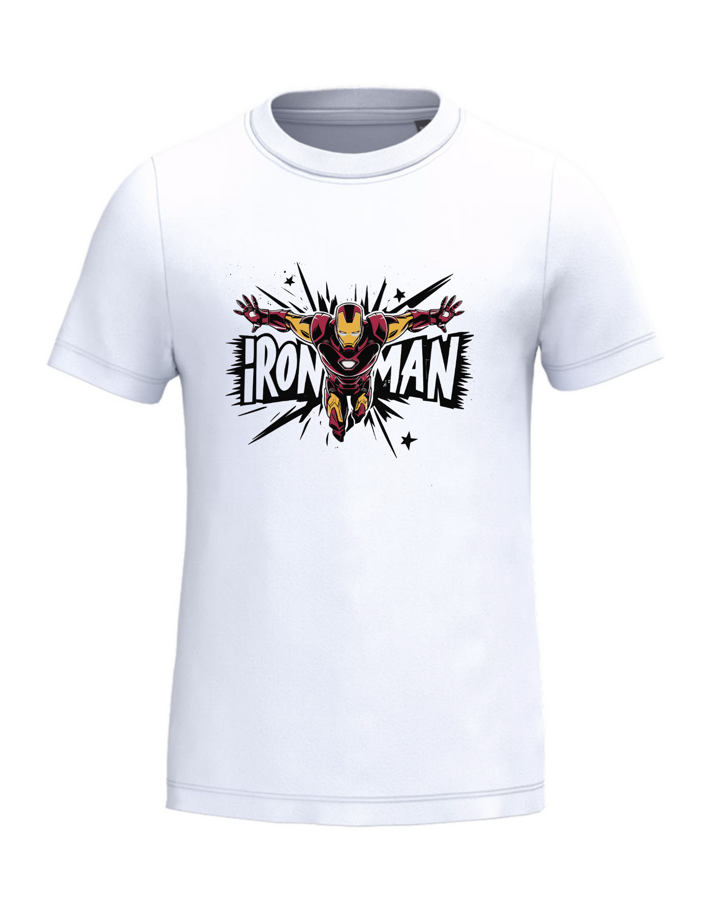 Kinder T-shirt – Iron Man print – Bio katoen