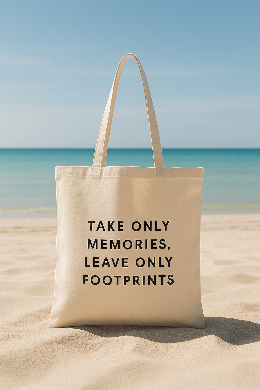 Katoenen Tas – Take Only Memories, Leave Only Footprints