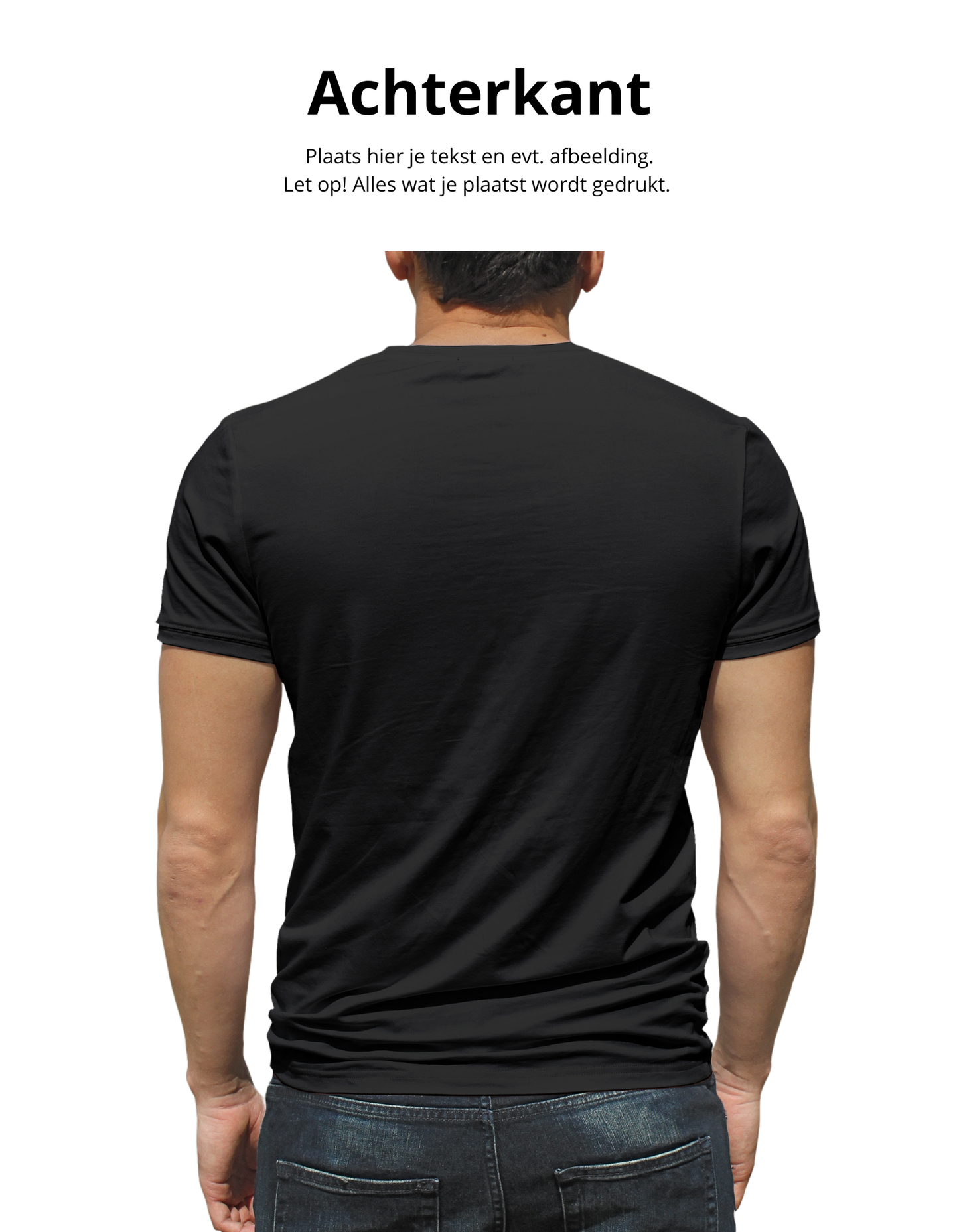 Ontwerp achterkant shirt feestje