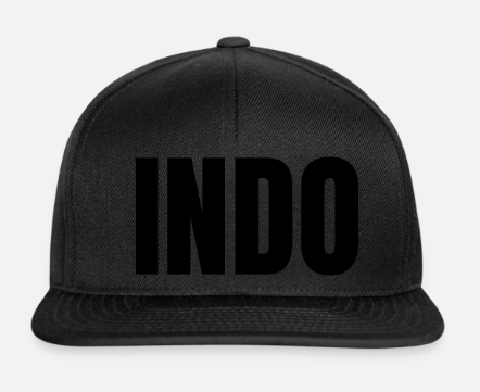 Indo CAP - Snap Back Style Flat Visor (Borduring INDO)