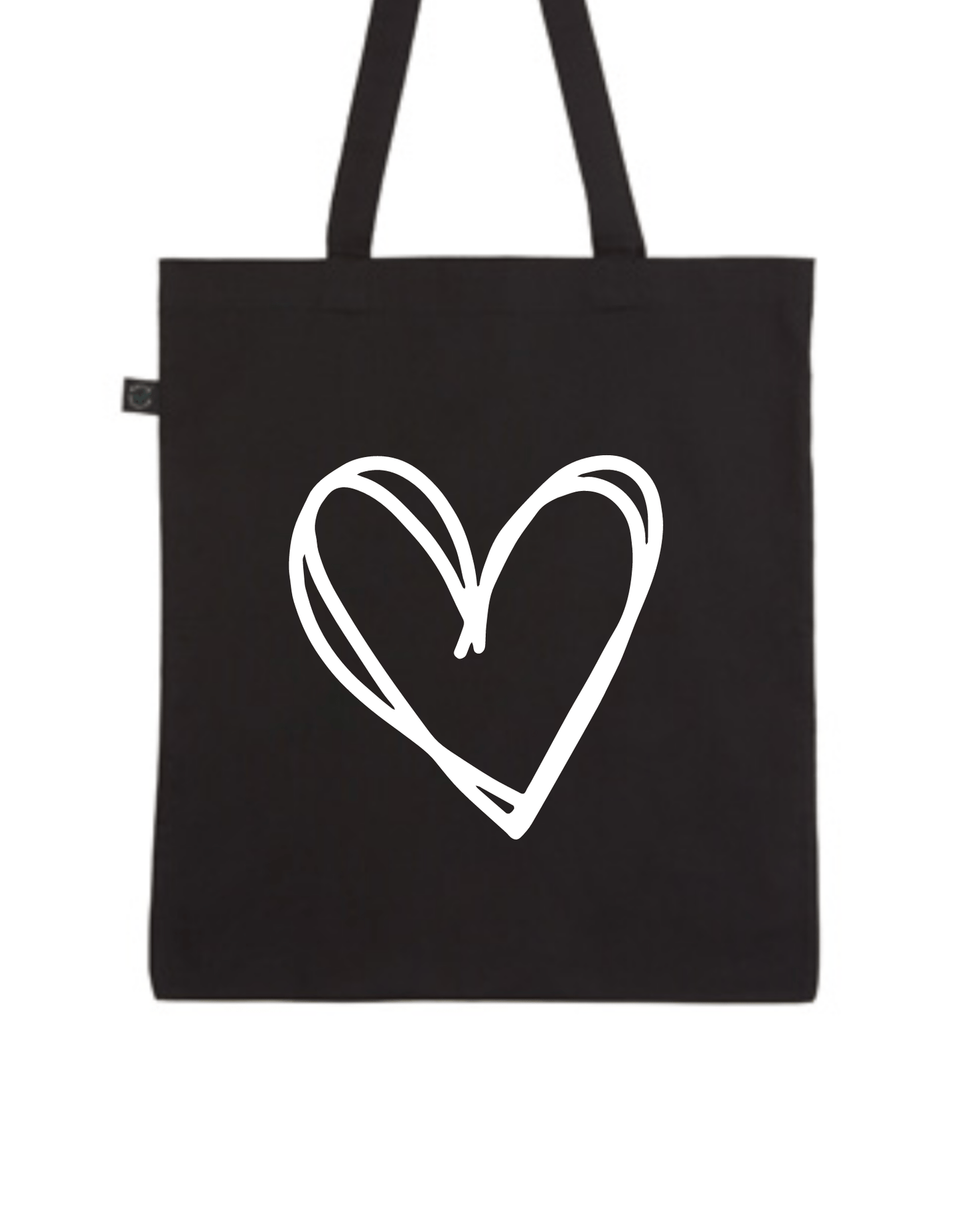 Katoenen Tas – Hart Bedrukking Stijlvol en Simpel - Winkel van Katoen