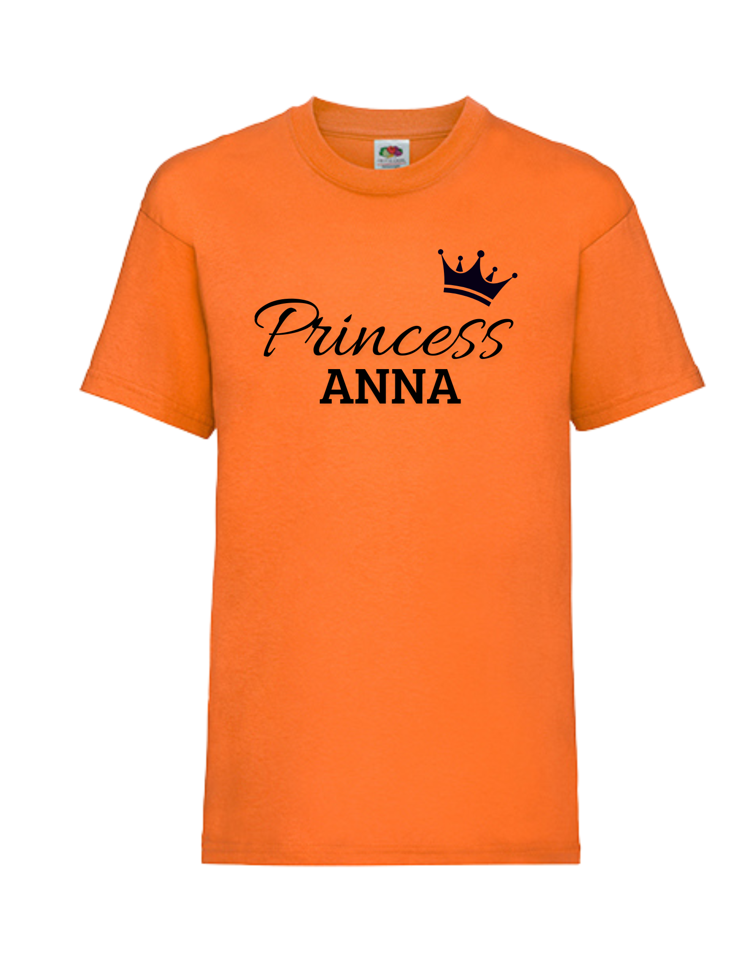 t-shirt koningsdag pricess + naam 