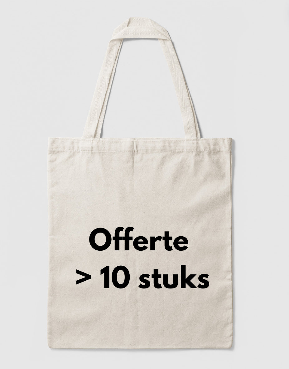 Katoenen tas - Custom > 10 stuks