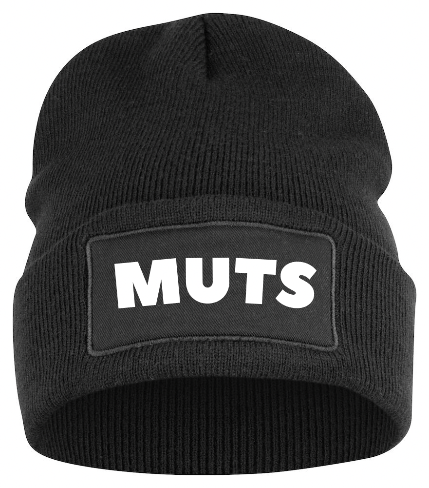 Wintermuts met Patch – “Muts” Grappige Opdruk