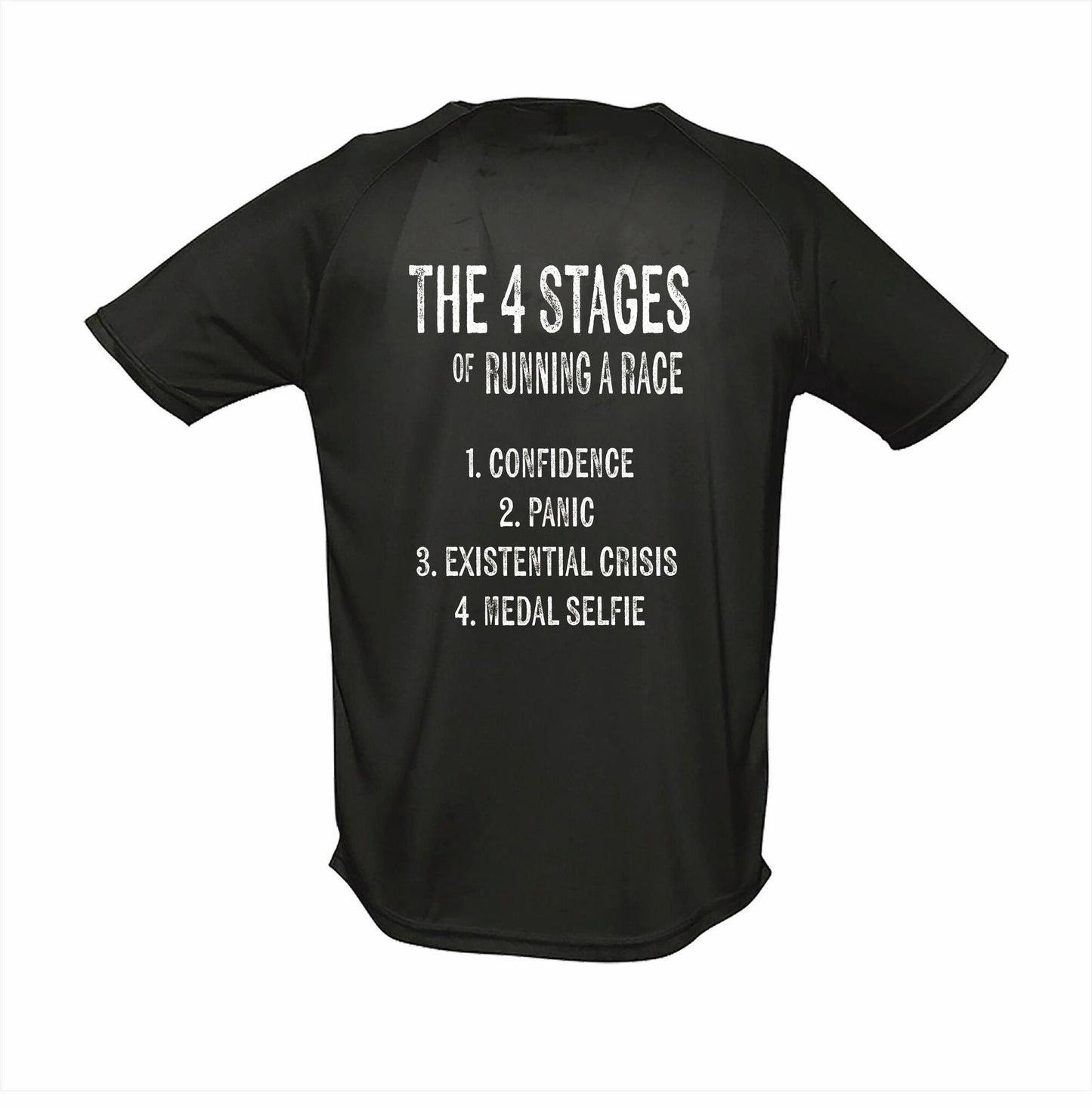 Hardloopshirt Unisex – Run mode on + grappige racefases