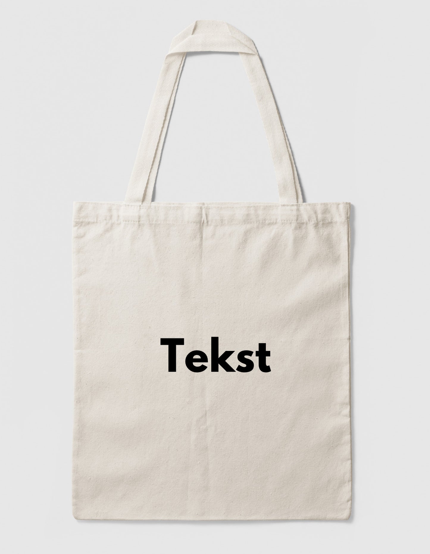 Katoenen tas - alleen tekst