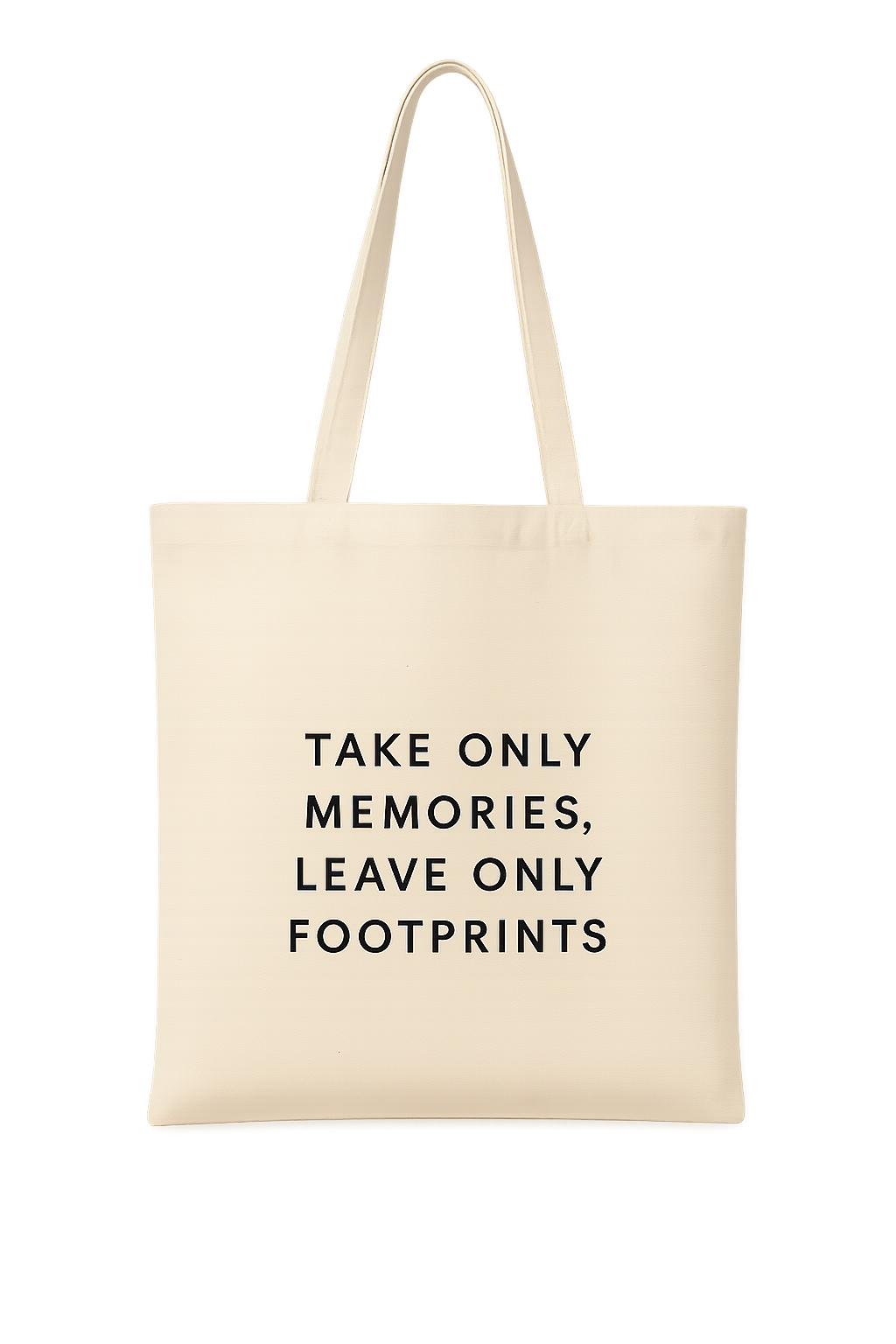 Katoenen Tas – Take Only Memories, Leave Only Footprints