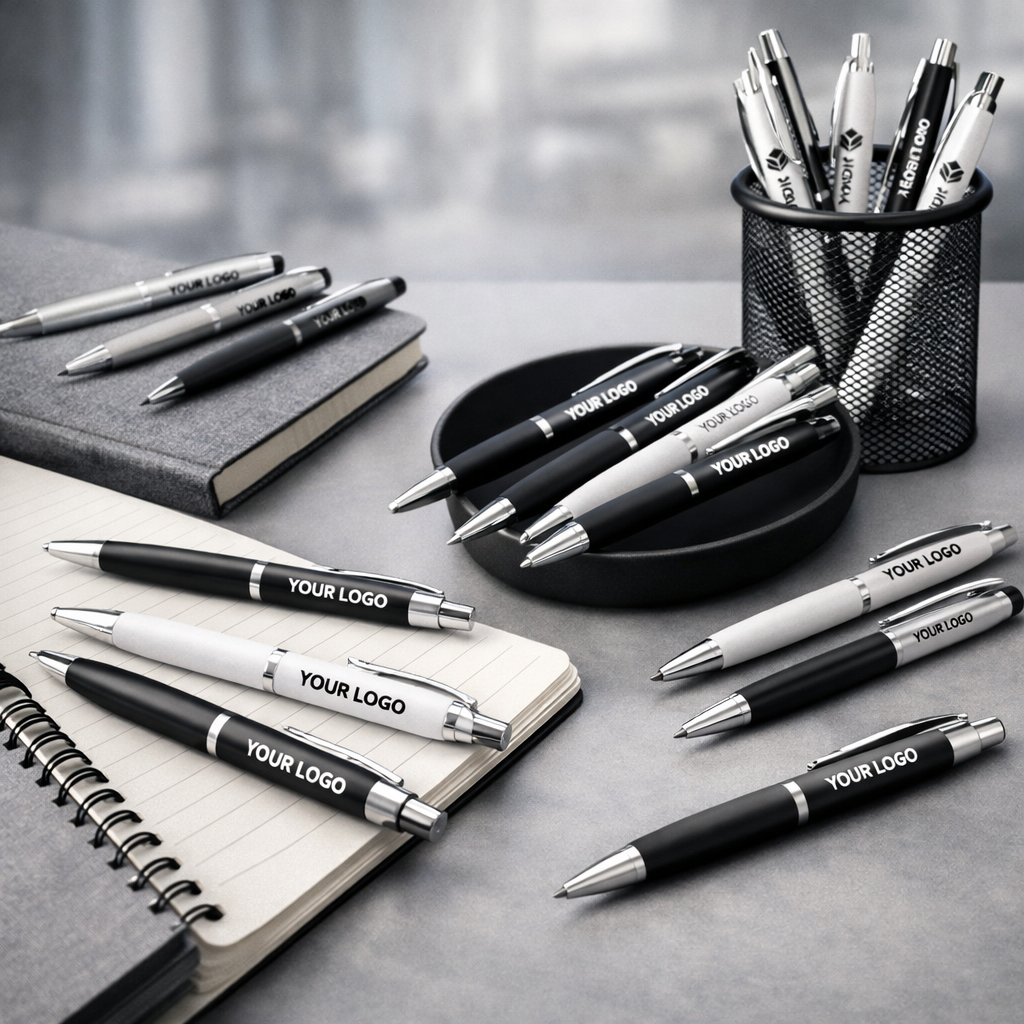 Pennen in alle soorten en maten, met jouw logo bedrukt. 