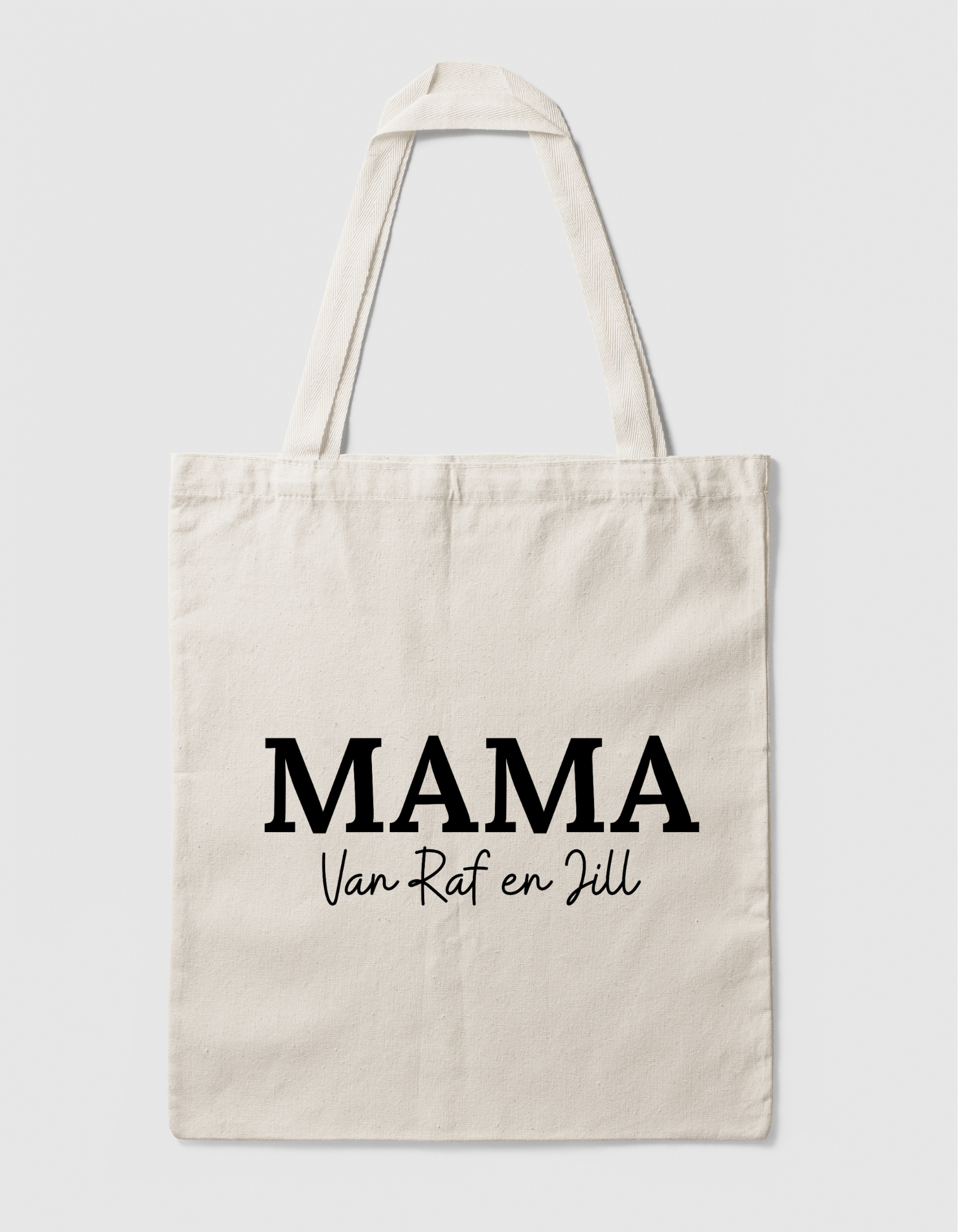 Katoenen Tas met Namen – ‘MAMA van…’ Personaliseerbaar Cadeau - Winkel van Katoen