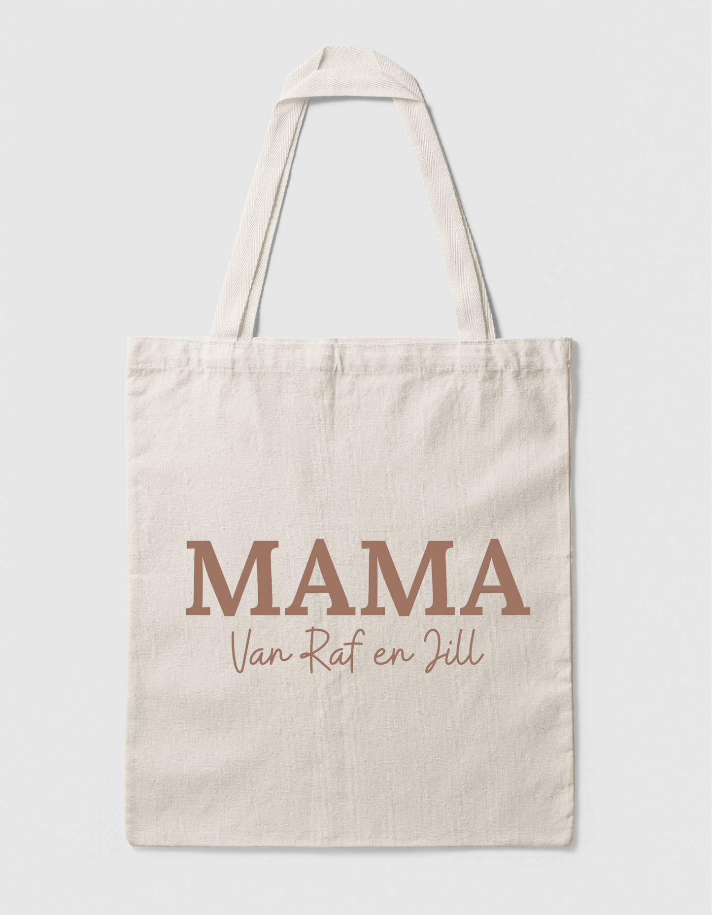 Katoenen Tas met Namen – ‘MAMA van…’ Personaliseerbaar Cadeau - Winkel van Katoen