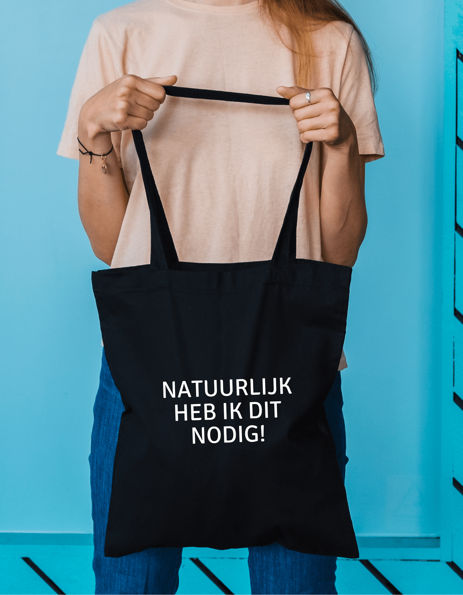 Katoenen Tas – “Natuurlijk heb ik dit nodig” Grappige Opdruk - Winkel van Katoen