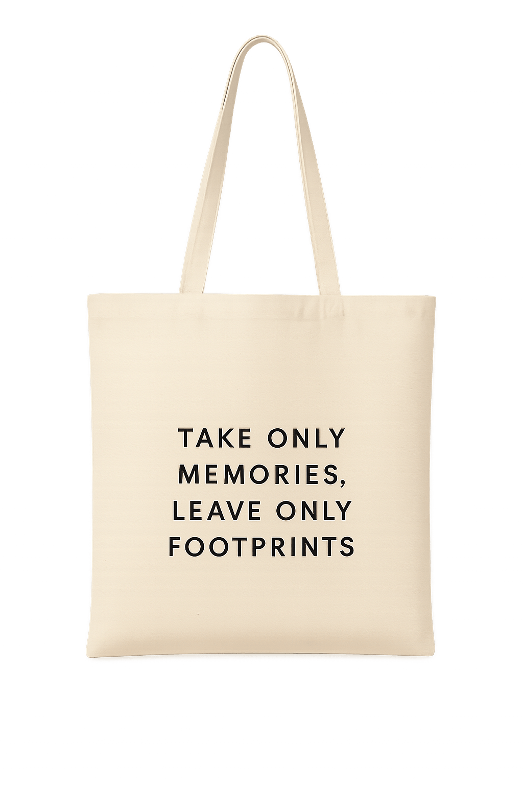 Katoenen Tas – Take Only Memories, Leave Only Footprints - Winkel van Katoen