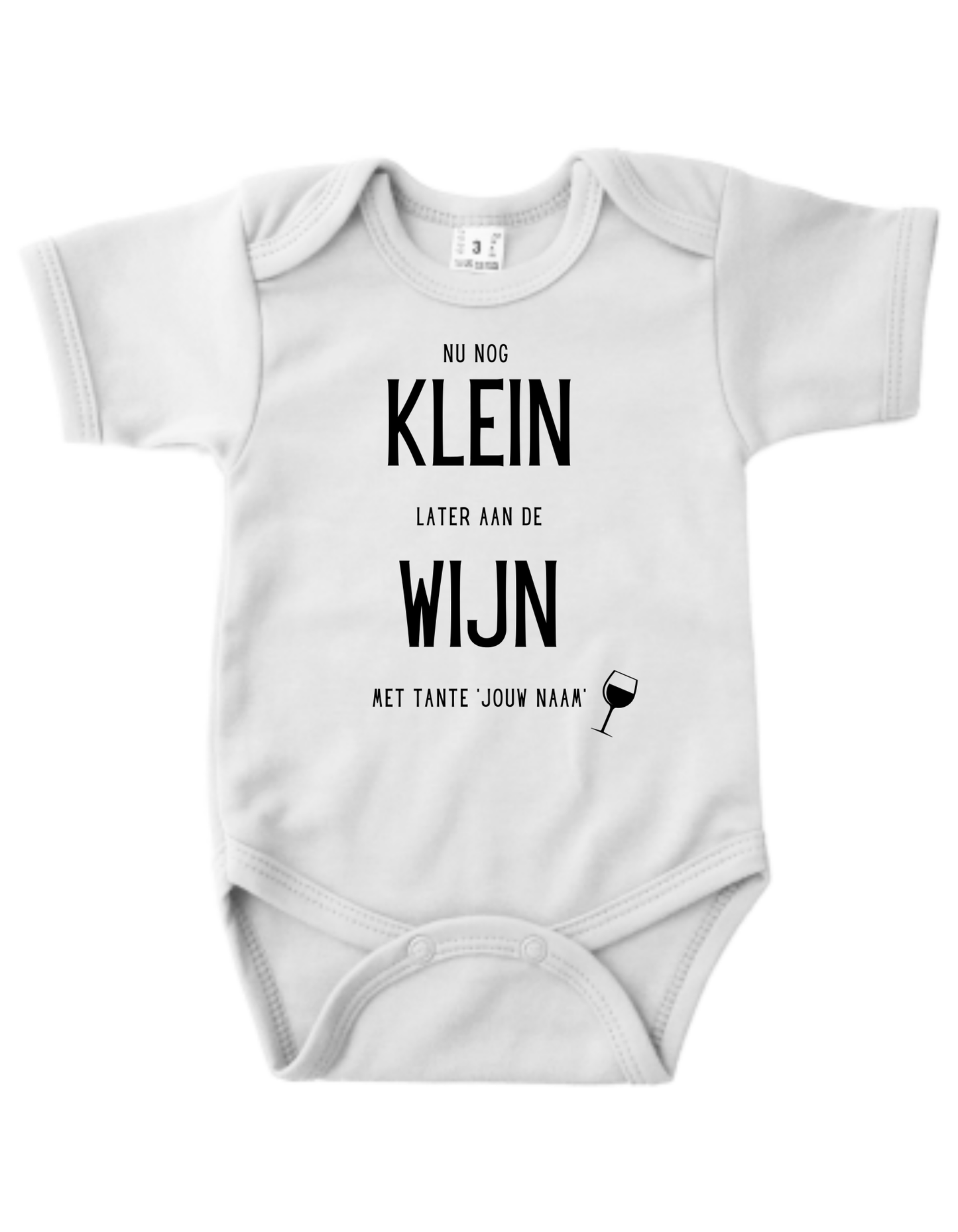 Romper - Nu nog klein later aan de wijn - Winkel van Katoen